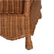 bali & pari Papina Natural Rattan Pet Bed with Scalloped Sides