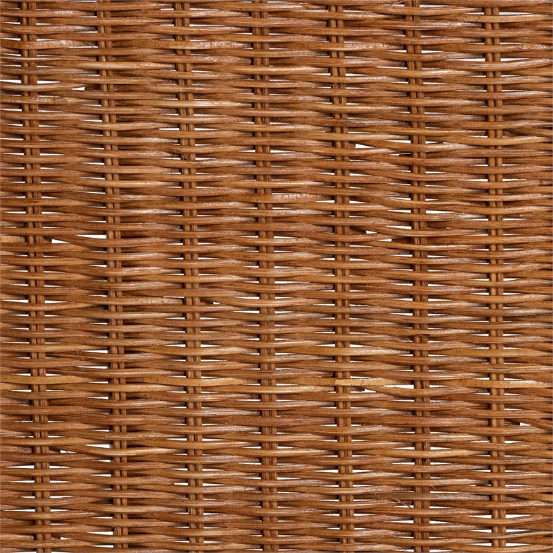 bali & pari Papina Natural Rattan Pet Bed with Scalloped Sides