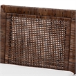 bali & pari Sofia Rattan Counter Stool with Mahogany Wood Frame Antique Coffee