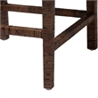 bali & pari Sofia Rattan Counter Stool with Mahogany Wood Frame Antique Coffee