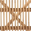 bali & pari Prisca Natural Rattan 2-Piece Dining Chair Set with Bubble Frame