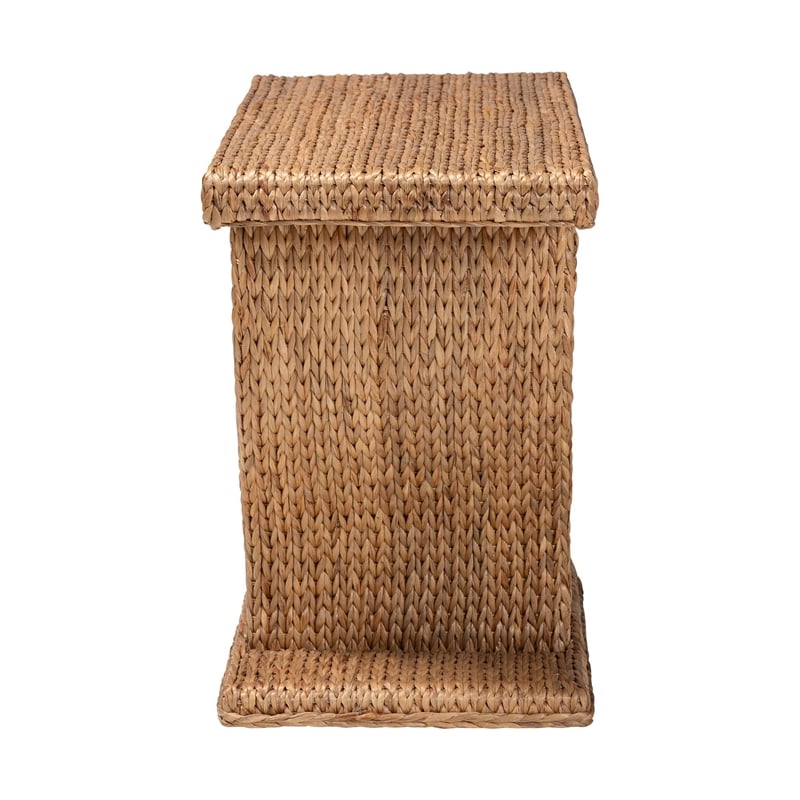 bali & pari Alyssa Seagrass Console Table Handwoven Display Table