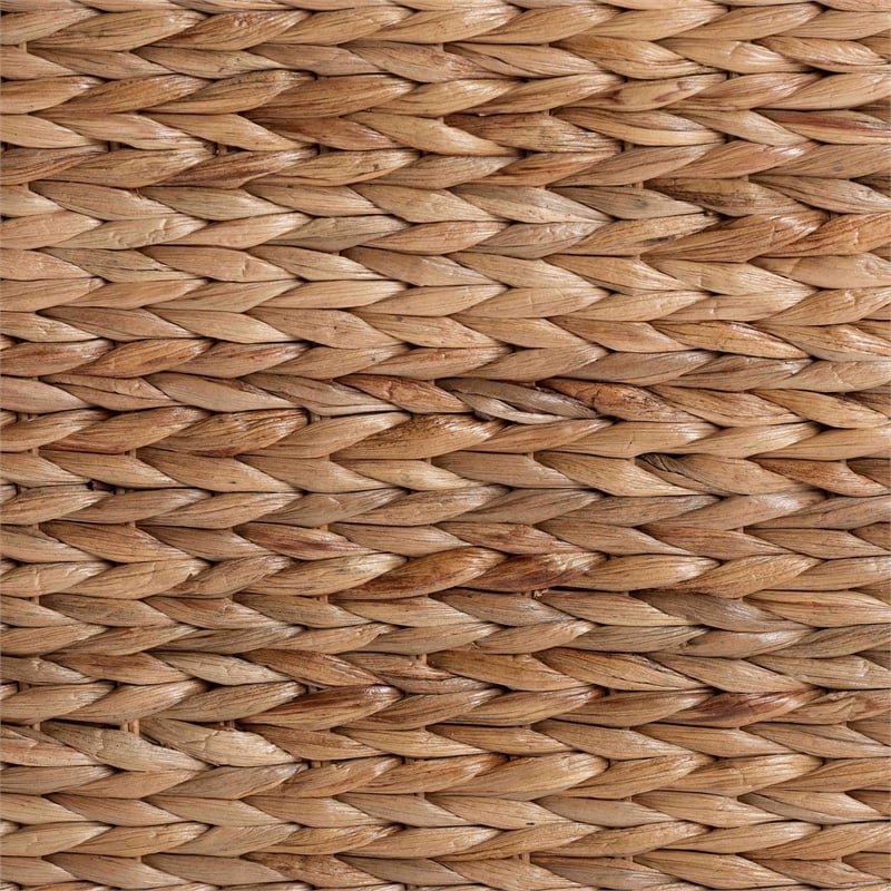 bali & pari Alyssa Seagrass Console Table Handwoven Display Table
