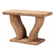 bali & pari Alyssa Seagrass Console Table Handwoven Display Table
