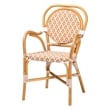 bali & pari Mattie Natural Rattan Bistro Dining Set 5-Piece Cafe-Style Set Beige