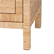 bali & pari Mortis Rattan Open-Shelf Storage Cabinet 4-Tier Display Shelf