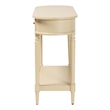 bali & pari Liba Console Table 3-Drawer Accent Table with Scalloped Detailing