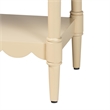 bali & pari Liba Console Table 3-Drawer Accent Table with Scalloped Detailing