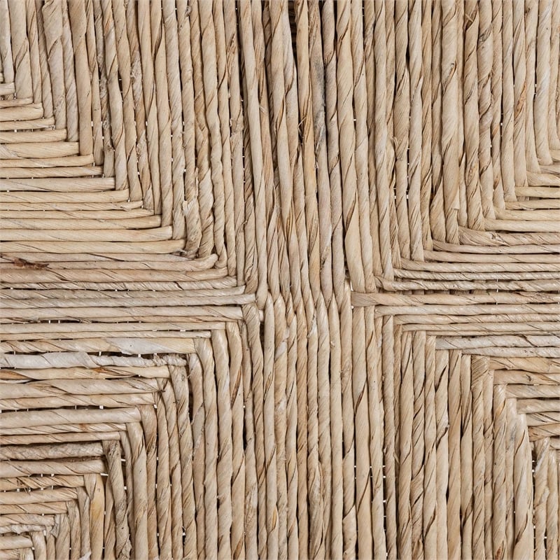 bali & pari Onda Handwoven Seagrass Dining Chair Natural Fiber Wicker Armchair