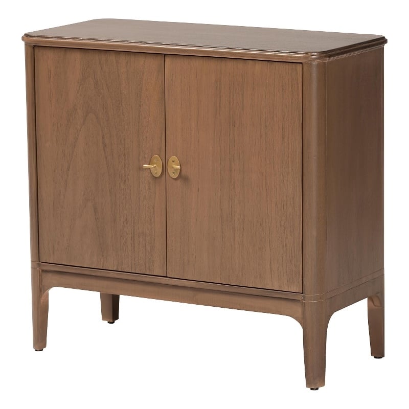 bali & pari Latifa Storage Cabinet 2-Door Accent Cabinet with Rounded Edges