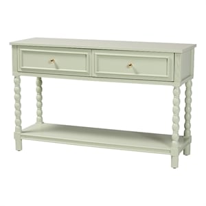 bali & pari Karnia Console Table with Spindle Legs 2-Drawer Accent Table