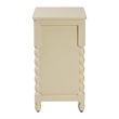 bali & pari Kyla Nightstand with Spindle Legs 3-Drawer Bedside Table