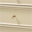 bali & pari Kyla Nightstand with Spindle Legs 3-Drawer Bedside Table