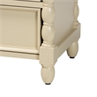 bali & pari Kyla Nightstand with Spindle Legs 3-Drawer Bedside Table