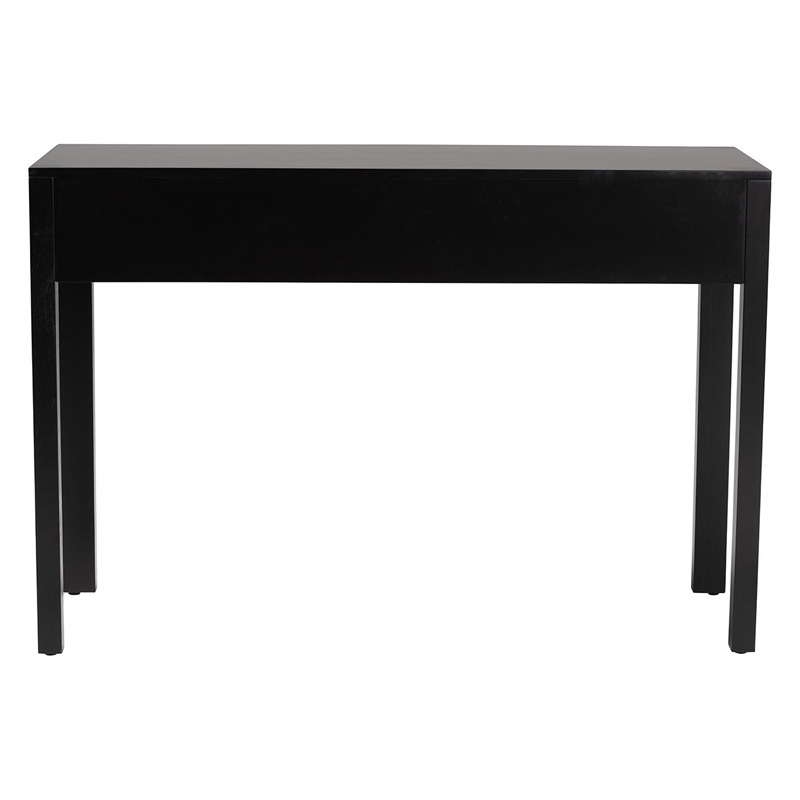 bali & pari Leah Console Table 3-Drawer Accent Table with Fluted Wood Detailing