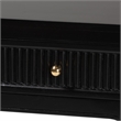 bali & pari Leah Console Table 3-Drawer Accent Table with Fluted Wood Detailing