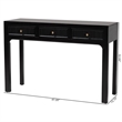 bali & pari Leah Console Table 3-Drawer Accent Table with Fluted Wood Detailing
