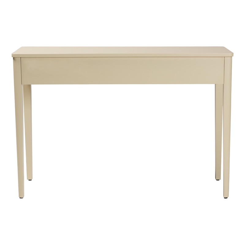 bali & pari Leeba Console Table 3-Drawer Accent Table with Fluted Wood