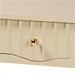 bali & pari Leeba Console Table 3-Drawer Accent Table with Fluted Wood