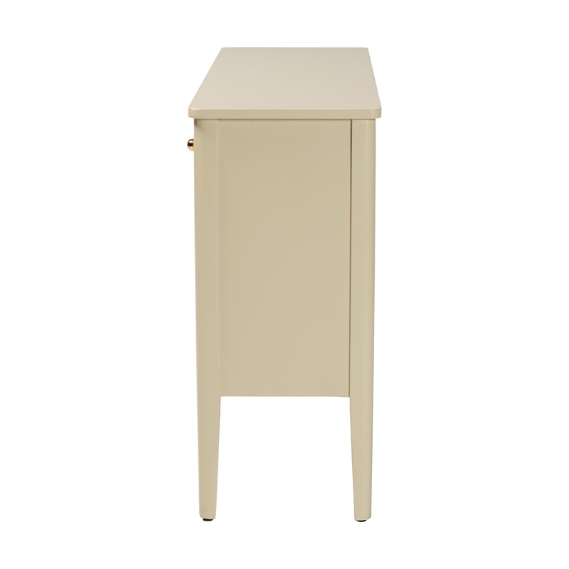 bali & pari Leeba Sideboard Modern Storage Buffet Console with Fluted Wood