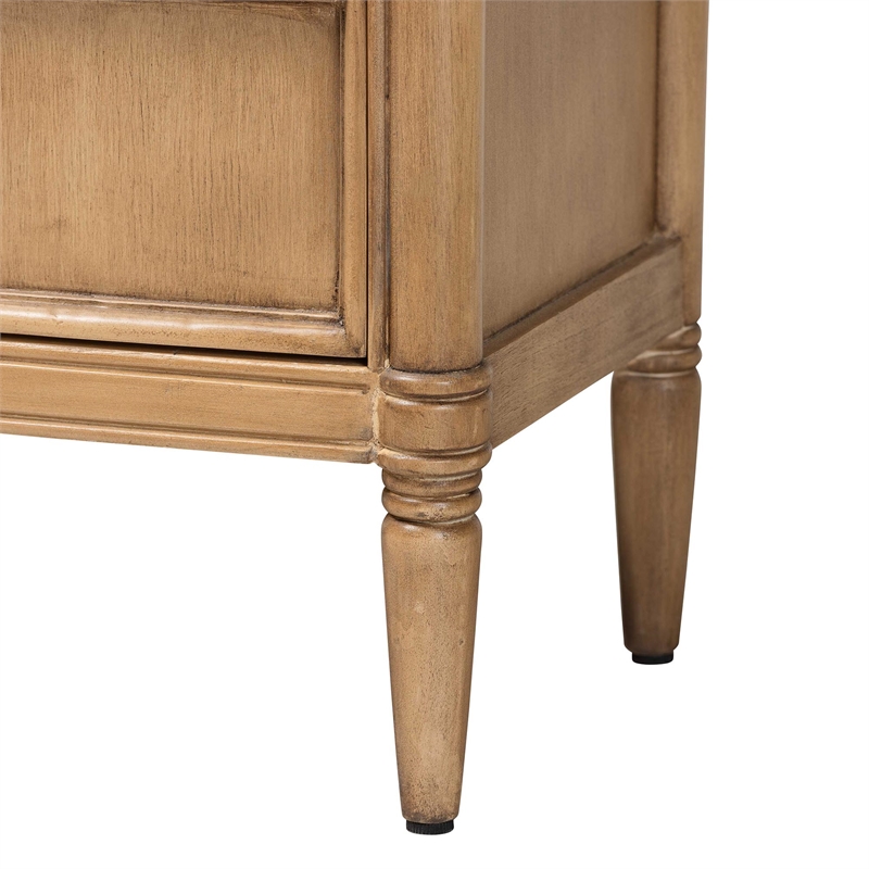 bali & pari Karmel Chest 3-Drawer Storage Chest with Curved Front and Legs