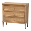 bali & pari Karmel Chest 3-Drawer Storage Chest with Curved Front and Legs