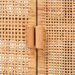 bali & pari Vivan Natural Rattan Storage Cabinet 2-Tier Accent Cabinet Brown