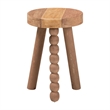bali & pari Sihu Acacia Wood Multipurpose Accent Stool Sculptural End Table