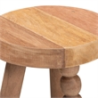 bali & pari Sihu Acacia Wood Multipurpose Accent Stool Sculptural End Table