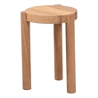 bali & pari Shadi Acacia Wood Multipurpose Accent Stool Sculptural End Table