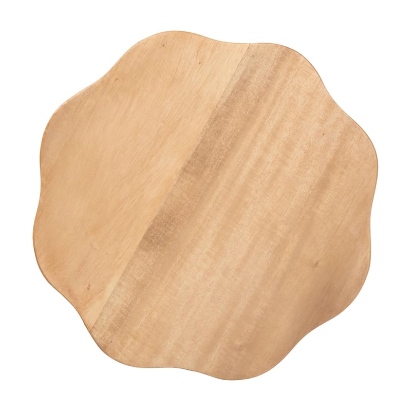 bali & pari Sino Acacia Wood Multipurpose Accent Stool Sculptural End Table