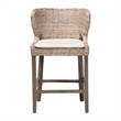 bali & pari Niesha Kubu Rattan Counter Stool with Cushion Accent Stool