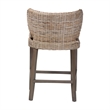 bali & pari Niesha Kubu Rattan Counter Stool with Cushion Accent Stool