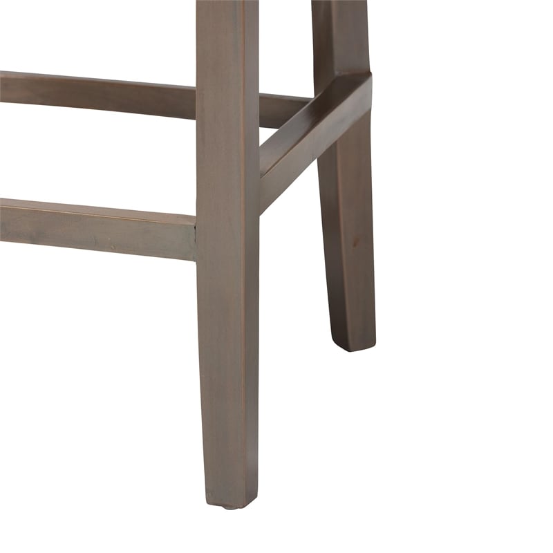 bali & pari Niesha Kubu Rattan Counter Stool with Cushion Accent Stool