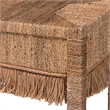bali & pari Fiona Handwoven Seagrass Console Table Coastal Boho Accent Table