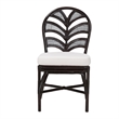 bali & pari Niven Natural Rattan Dining Chair with Cushion Accent Chair