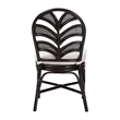 bali & pari Niven Natural Rattan Dining Chair with Cushion Accent Chair