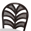 bali & pari Niven Natural Rattan Dining Chair with Cushion Accent Chair
