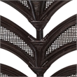 bali & pari Niven Natural Rattan Dining Chair with Cushion Accent Chair