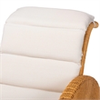 bali & pari Aries Natural Rattan Chaise Lounge Chair with Cushion