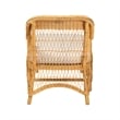 bali & pari Bruno Natural Rattan Chaise Lounge Chair with Cushion