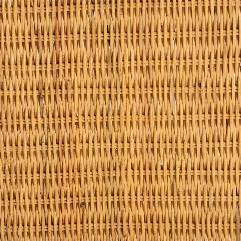 bali & pari Bruno Natural Rattan Chaise Lounge Chair with Cushion