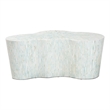 bali & pari Fiorella Capiz Shell Coffee Table Irregular Shape Accent Table