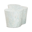 bali & pari Fiorella Capiz Shell Coffee Table Irregular Shape Accent Table