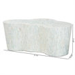 bali & pari Fiorella Capiz Shell Coffee Table Irregular Shape Accent Table