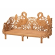 bali & pari Aves Natural Rattan Daybed with Decorative Flamingo Frame Twin