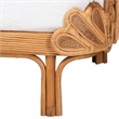 bali & pari Aves Natural Rattan Daybed with Decorative Flamingo Frame Twin
