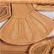 bali & pari Aves Natural Rattan Daybed with Decorative Flamingo Frame Twin