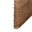 bali & pari Alda Handwoven Seagrass Coffee Table Wicker Waterfall Accent Table