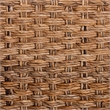 bali & pari Alda Handwoven Seagrass Coffee Table Wicker Waterfall Accent Table
